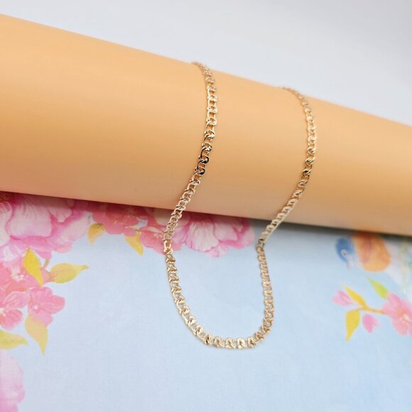 "Chunky Rose Gold Chain Necklace for Bold Statement Look, 19.7 Inch, XPNL0079 - Picture 1 of 12